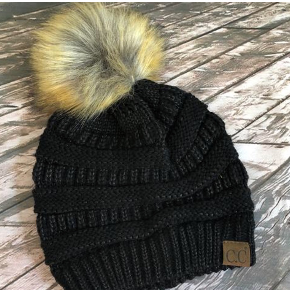 Fur Pom Beanie